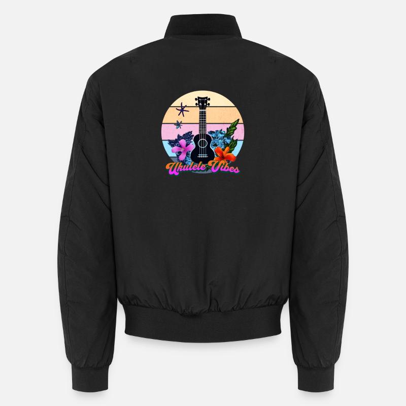 Ukulele Vibes Rétro Tropic Circle Bomber unisexe