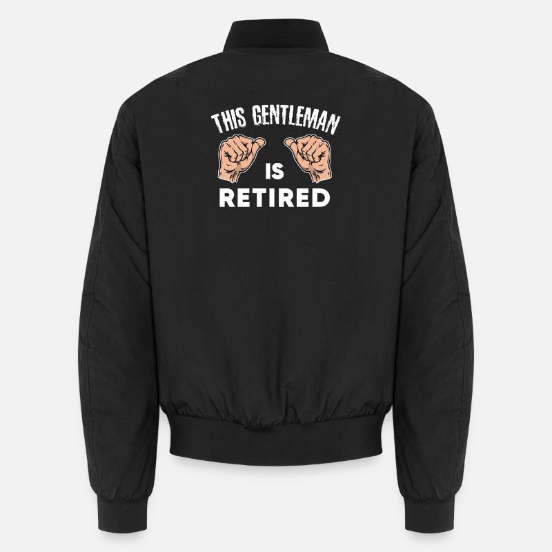 Pensionierung Senior Ruhestand Statement Freiheit Unisex Bomberjacke