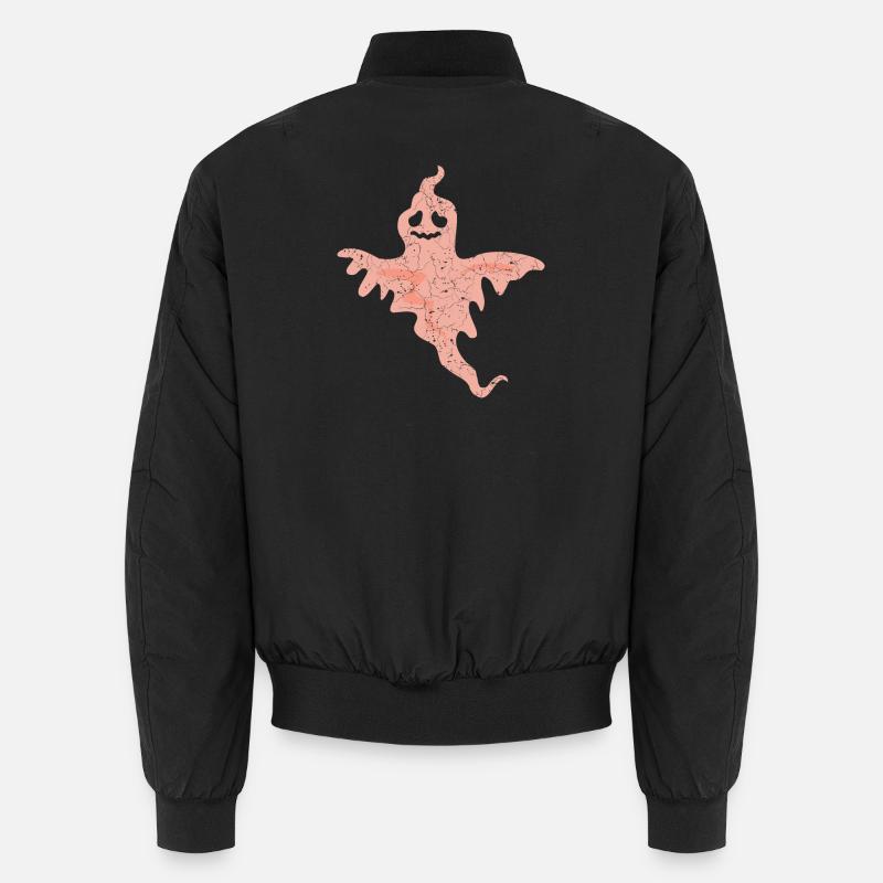 Ghost Halloween - Unisex Bomber Jacket - black