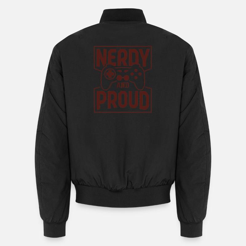 nerdy and proud Unisex Bomberjacke