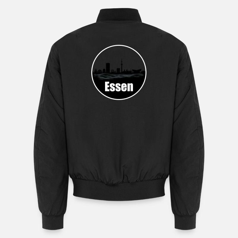 Food Transparency Skyline - Unisex Bomber Jacket - black