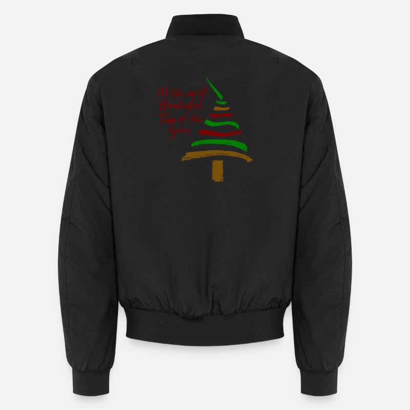 Christmas tree - Unisex Bomber Jacket - black