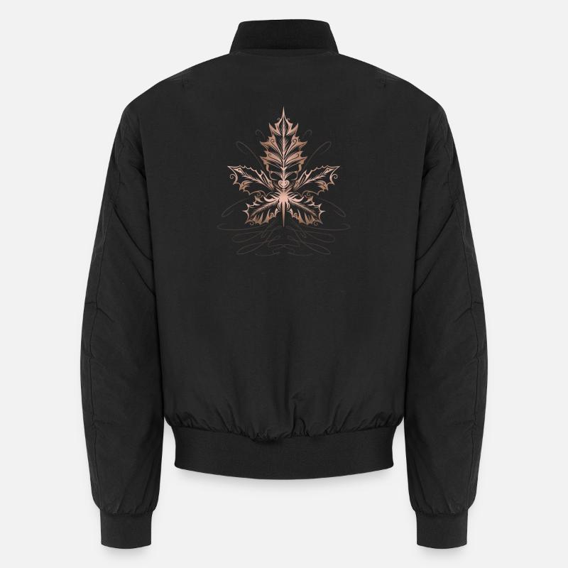 Feuille D’érable, Feuille, Feuillage, Automne - Bomber unisexe - noir