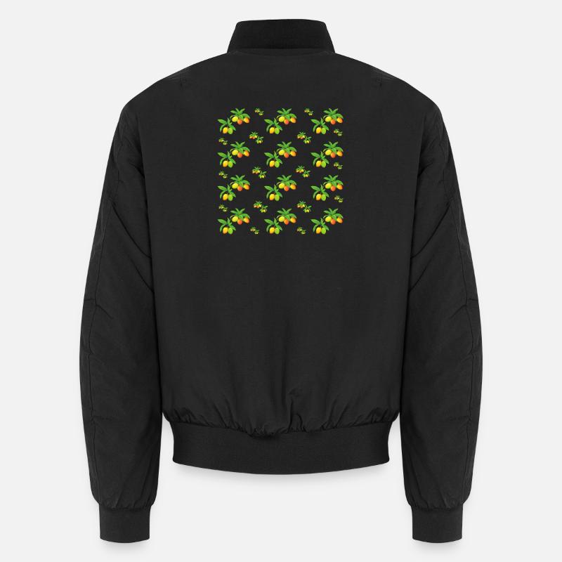 Leckere Mangos - Muster - Unisex Bomberjacke - Schwarz