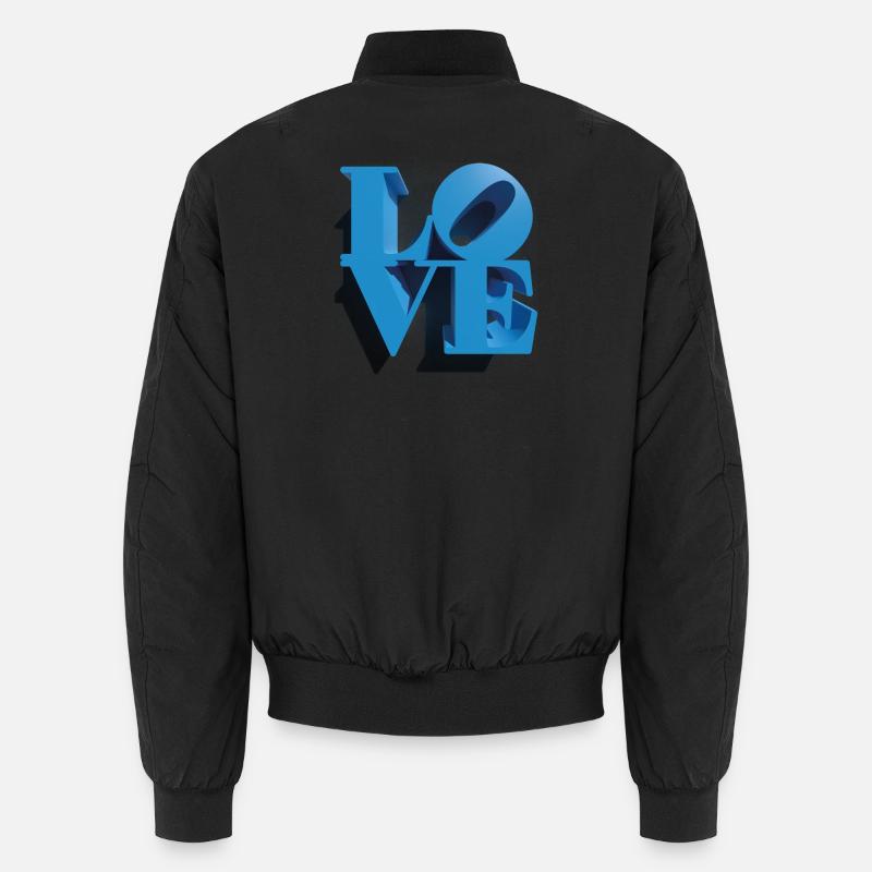 AMOUR 3D Cyan Bomber unisexe