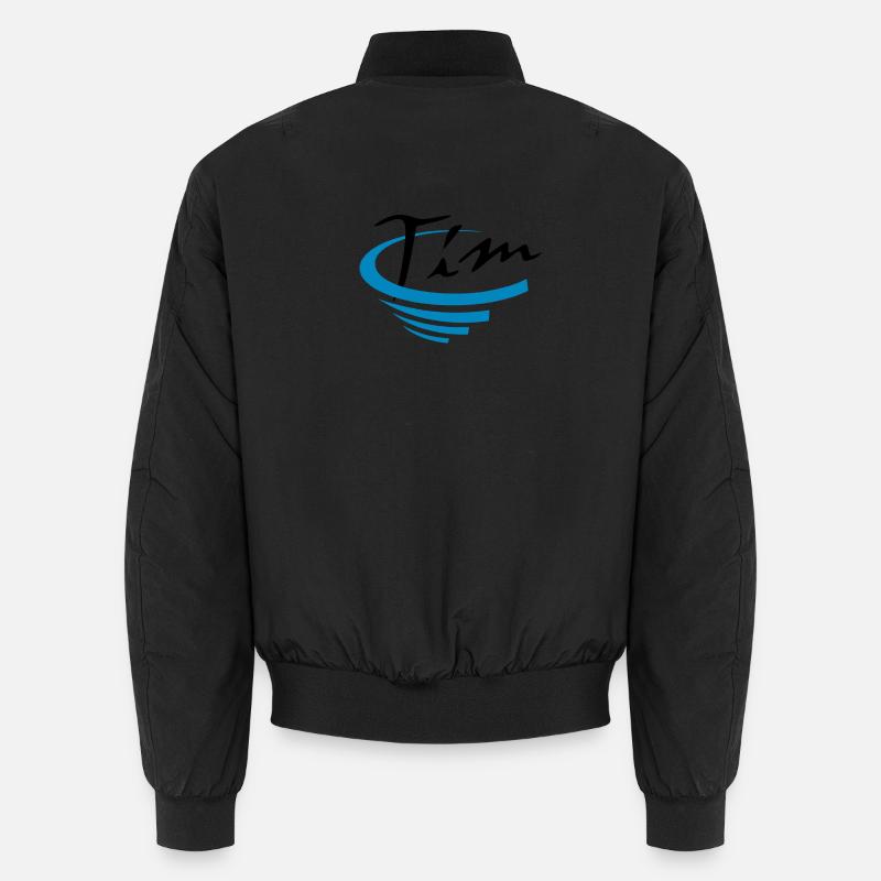 Tim - Unisex Bomber Jacket - black