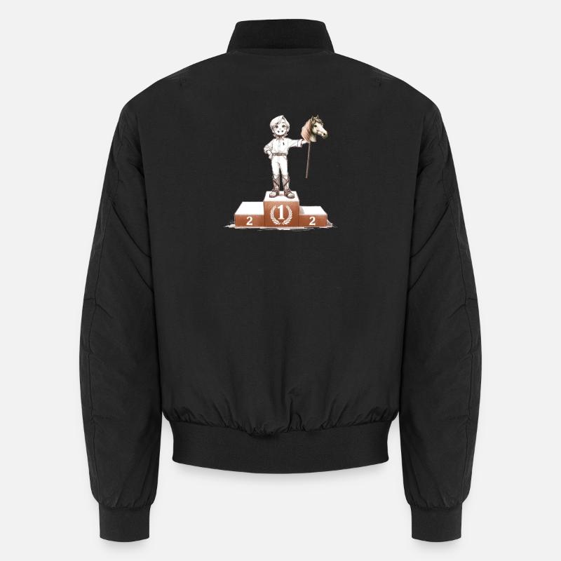 Hobby Horsing Siegerpodest - Unisex Bomberjacke - Schwarz