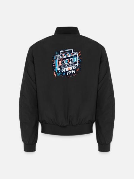 Birthday Very Best Of 1974 Retro - Unisex Bomber Jacket - black
