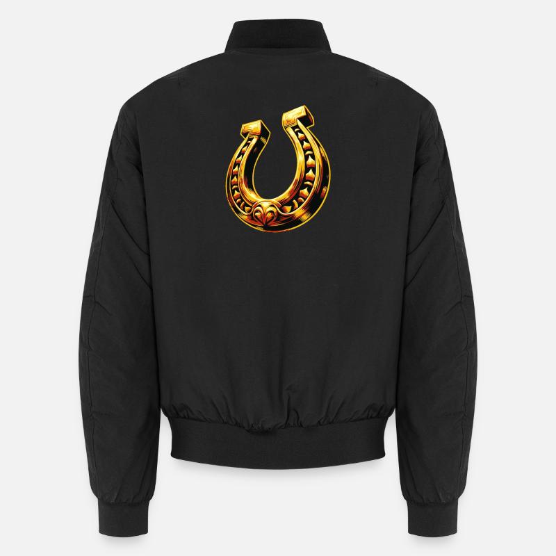 Horseshoe | Lucky Horseshoe Unisex Bomber Jacket