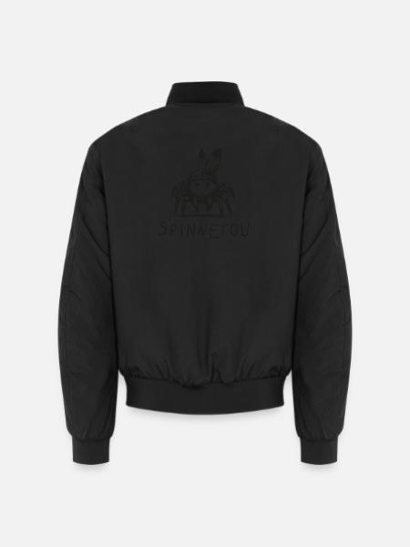spinnetou wortspiel spinne lustig winnetou - Unisex Bomberjacke - Schwarz