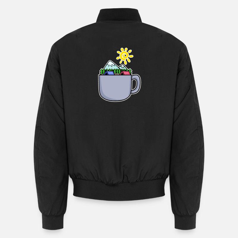 Mountain Mountains Summit Coffee Unisex Bomber Jacket