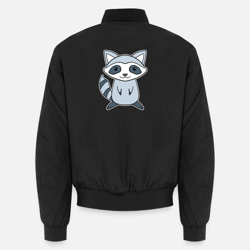 Raton laveur - Bomber unisexe - noir