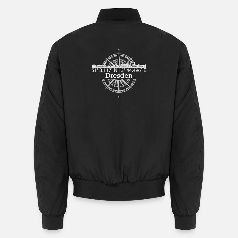 Skyline Dresden - Unisex Bomberjacke - Schwarz