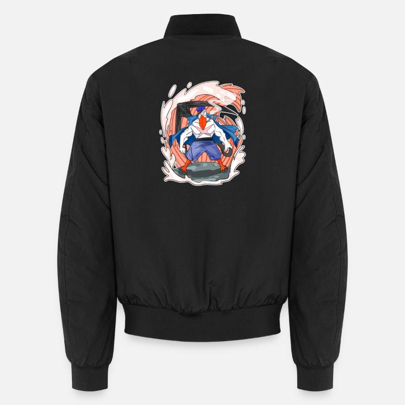 Gull - Unisex Bomber Jacket - black
