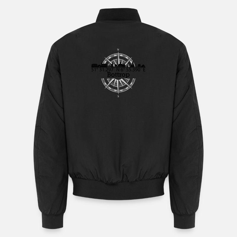 Skyline Bottrop - Unisex Bomberjacke - Schwarz