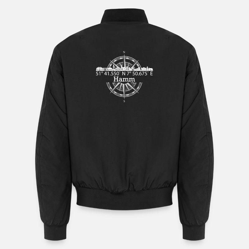 Skyline Hamm - Unisex Bomberjacke - Schwarz