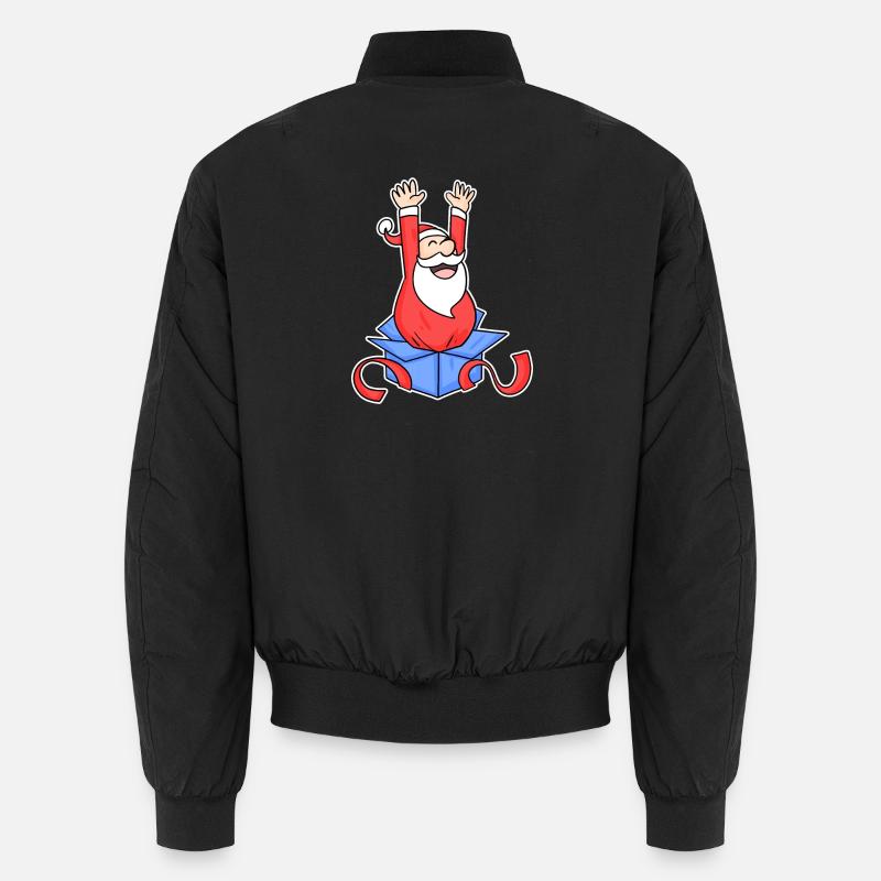 Weihnachtsmann Überraschung Unisex Bomberjacke