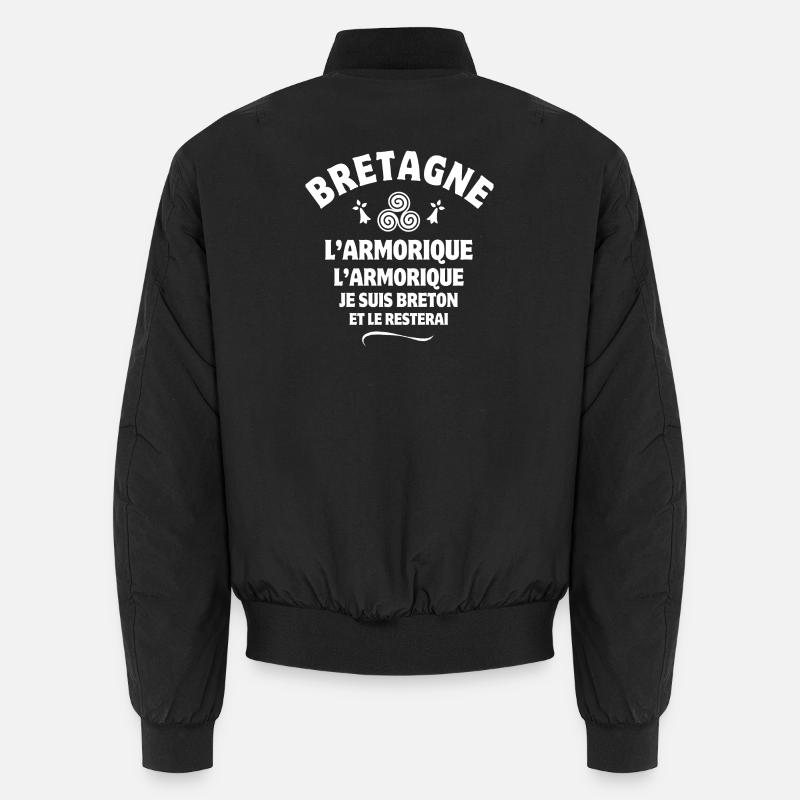 Bretagne, Armorica, ich bin Bretone Unisex Bomberjacke