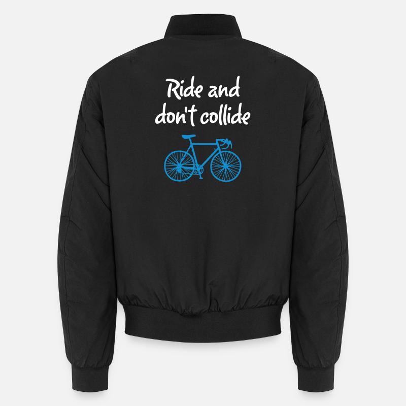 Ride Collide Roue Cool Dictons Anglais Vélo Bomber unisexe