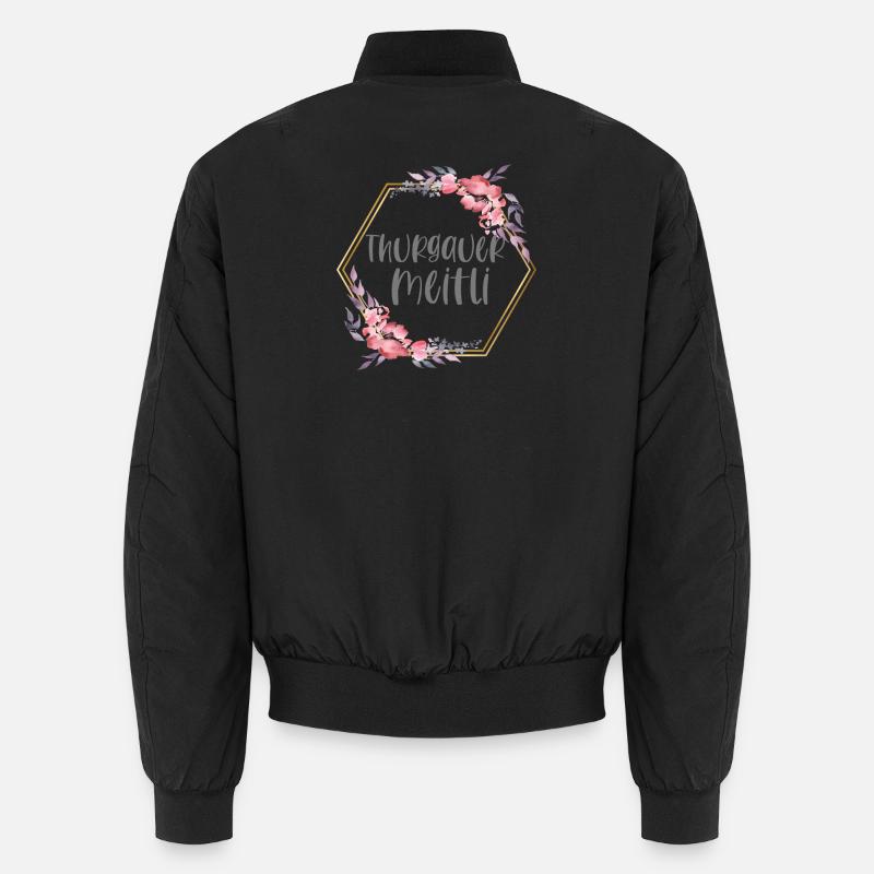 Schweiz Thurgau Mädchen Heimat Geschenk - Unisex Bomberjacke - Schwarz