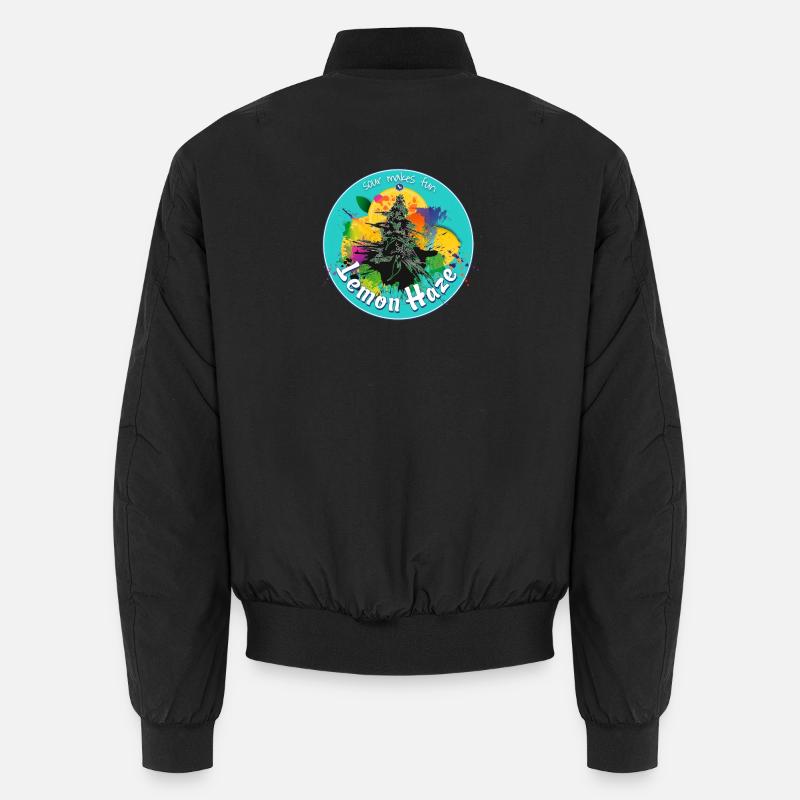 Weed Marihuana Cannabis Bud Lemon Haze Unisex Bomberjacke