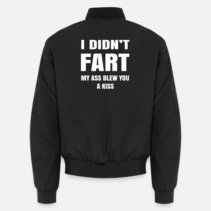 Bold Humor Insult Graphic Tee - Unisex Bomberjacke - Schwarz