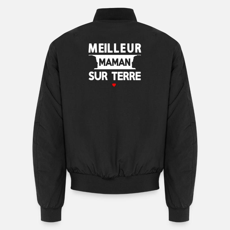 Maternal Quote On Earth - Unisex Bomber Jacket - black