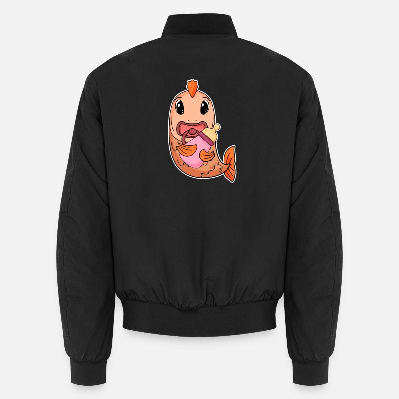 Motif de bébé poisson Bomber unisexe