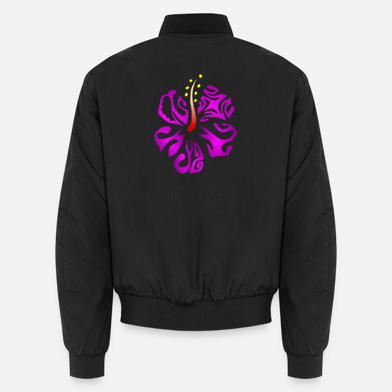 KIANA (lila) - Unisex Bomberjacke - Schwarz