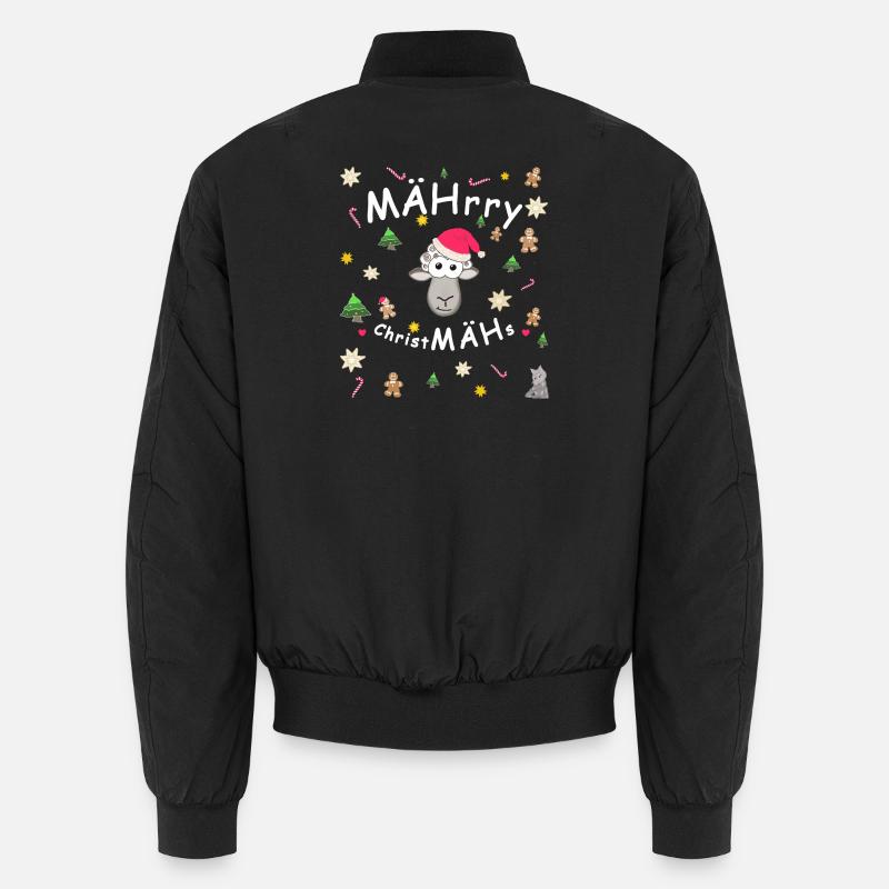 MÄHrry ChristMÄHs, Weihnachten, lustiges Schaf Unisex Bomberjacke