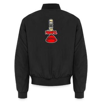 Pömpel - Unisex Bomberjacke - Schwarz - Hinten - AI Model Male 185 light (185cm)