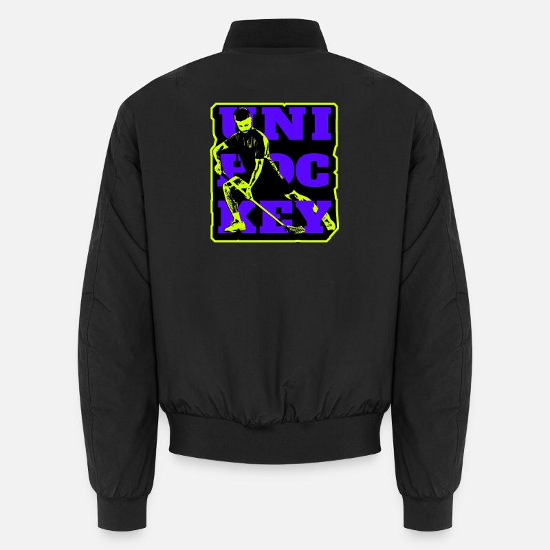 Floorball - Unisex Bomber Jacket - black