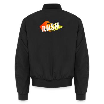 Hasten - Unisex Bomberjacke - Schwarz - Hinten - AI Model Male 185 light (185cm)