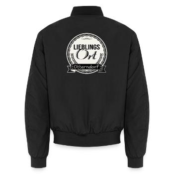 Lieblingsort Otterndorf - Unisex Bomberjacke - Schwarz - Hinten - AI Model Male 185 light (185cm)
