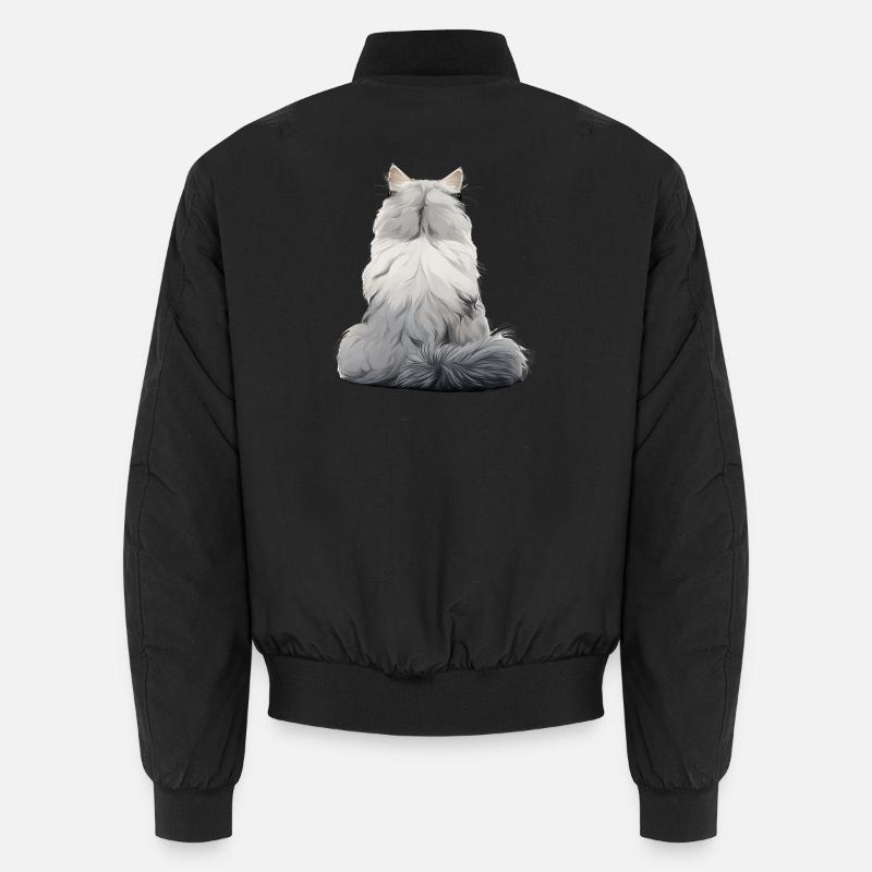 Chat persan - Bomber unisexe - noir