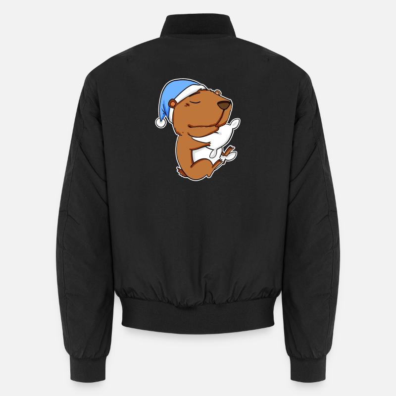 Capybara Capybara Tired Pillow Relax Unisex Bomber Jacket