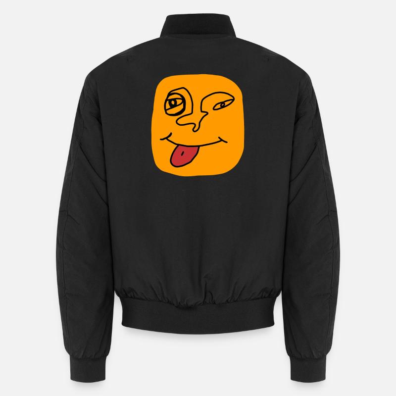 Das Gesicht spielt mit der Zunge Unisex Bomberjacke