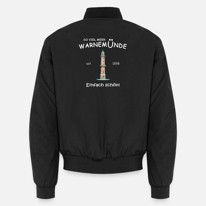 Rostock Warnemünde Tout simplement magnifique, dessin à la main Bomber unisexe