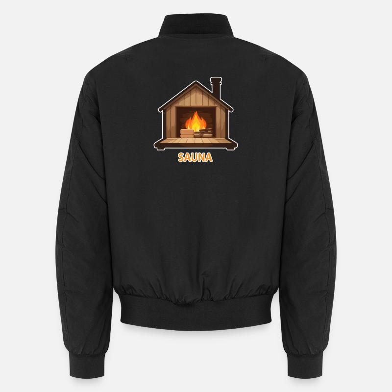 Sauna - Unisex Bomberjacke - Schwarz