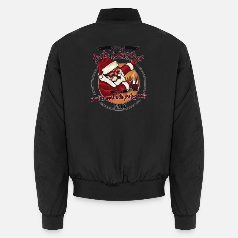 Santa's Assistant – Funny Christmas Design Unisex Bomber Jacket