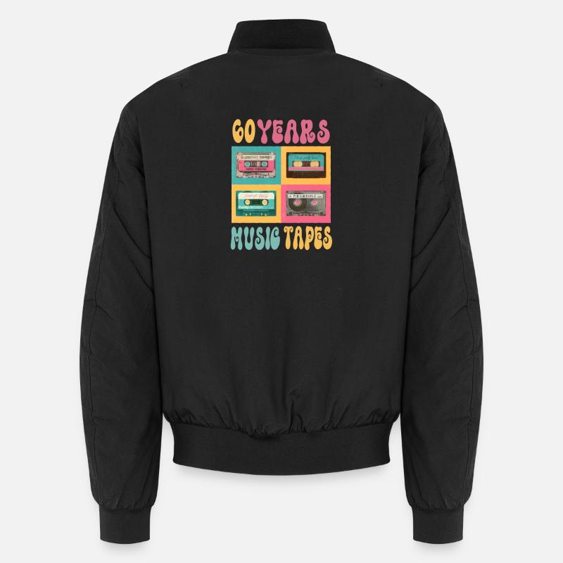 60 ans de cassette musicale anniversaire rétro nostalgie 1963 Bomber unisexe