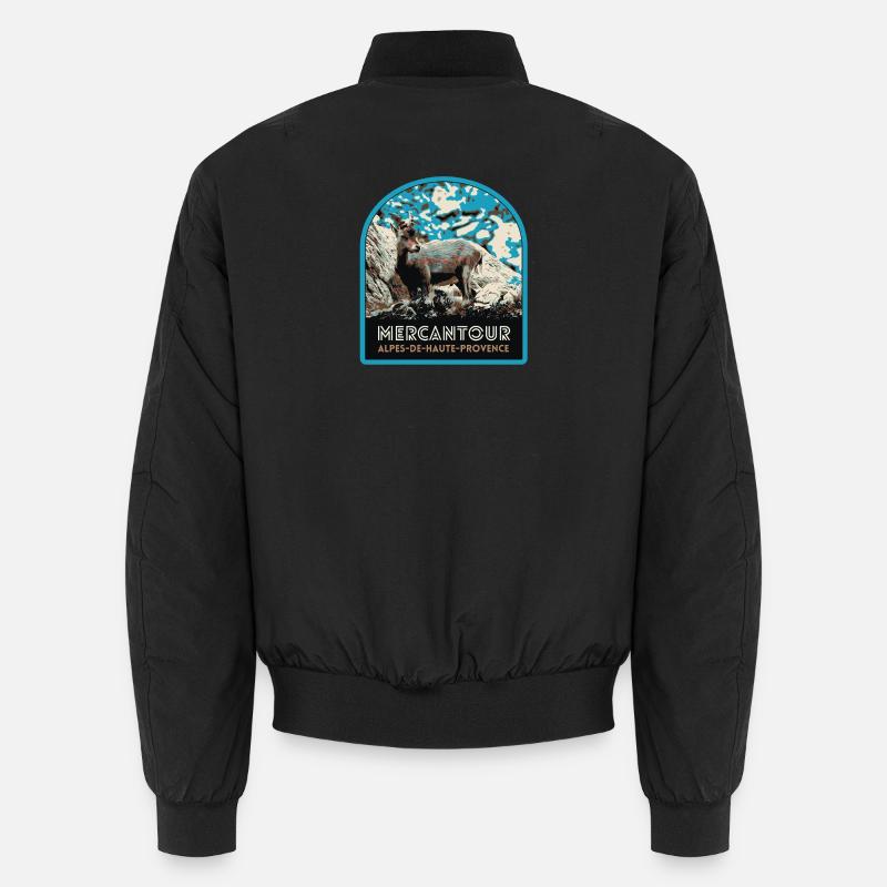 Écusson Chamois Mercantour : Faune Alpine Bomber unisexe