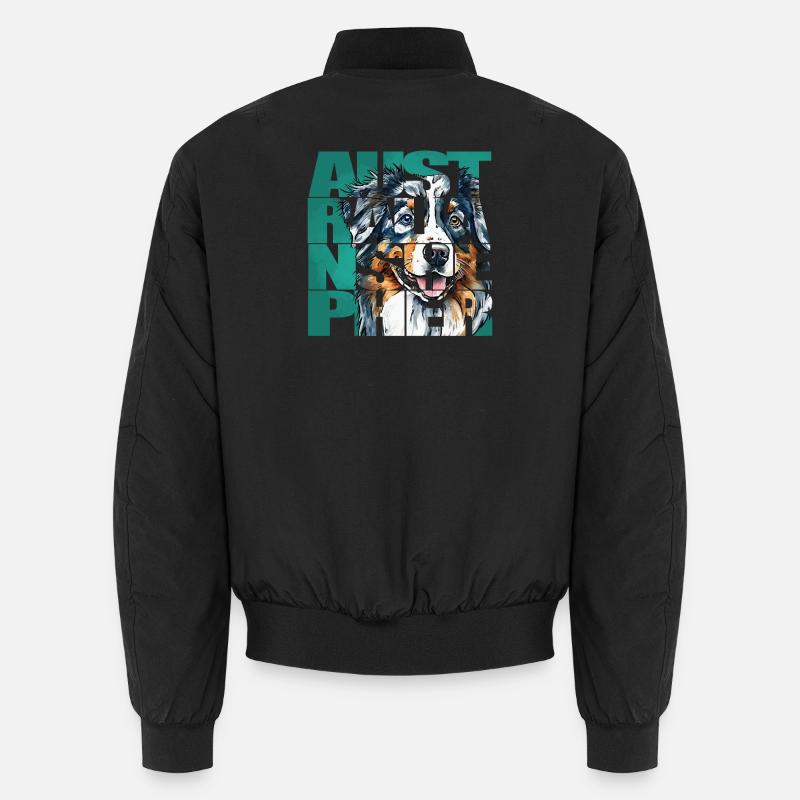 Australian Shepherd Portrait Unisex Bomberjacke