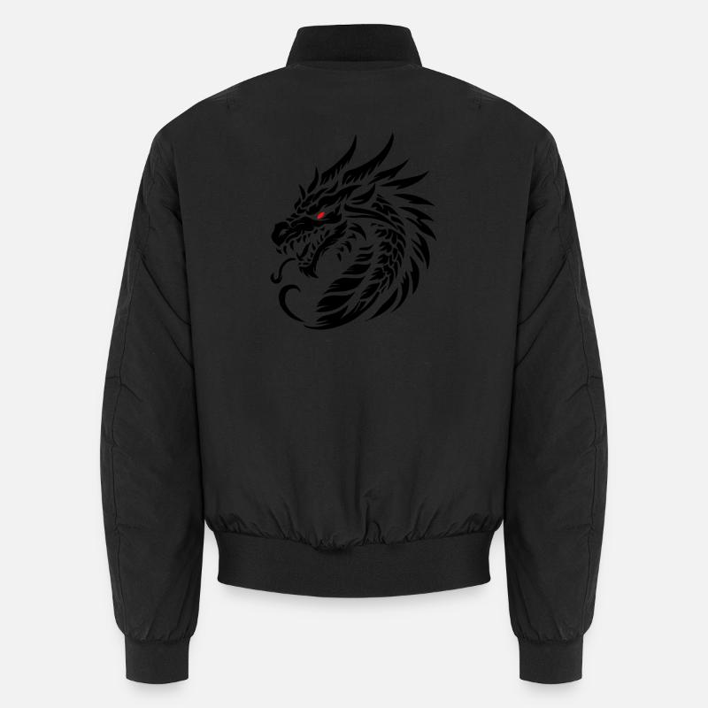 Dragonemblem black Unisex Bomberjacke