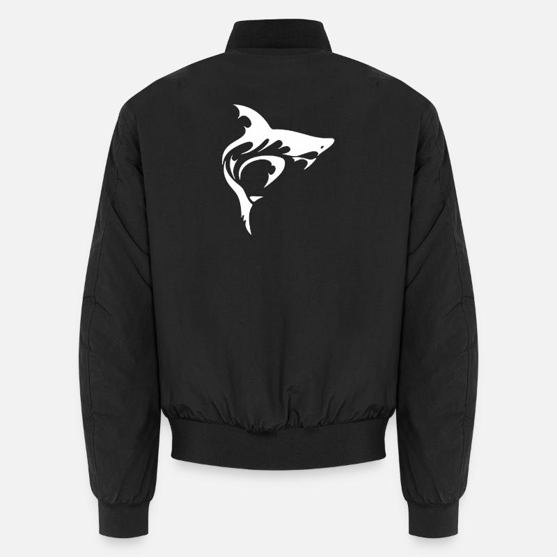 SHARK - Unisex Bomberjacke - Schwarz