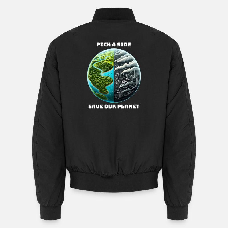Climate change action Unisex Bomber Jacket