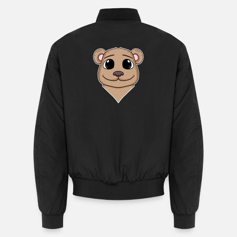 Tête d’animal d’ours Tête d’animal Bomber unisexe