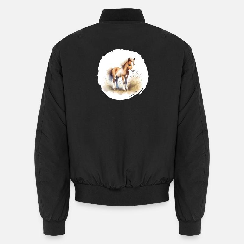 Fohlen Aquarell Unisex Bomberjacke