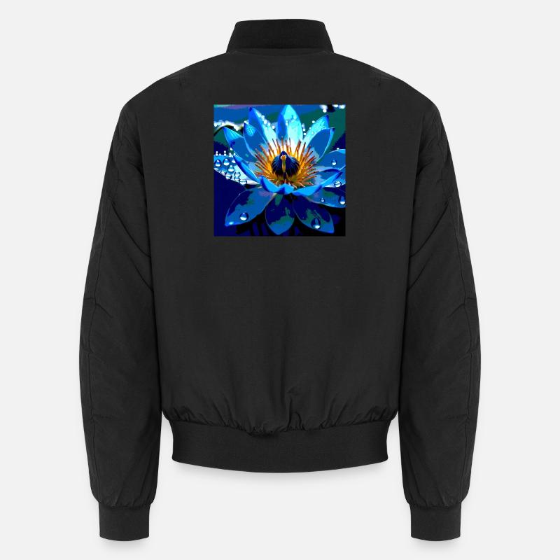 Der Blaue Lotus Unisex Bomberjacke