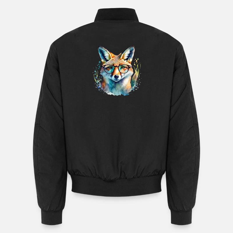 Renard à lunettes Bomber unisexe